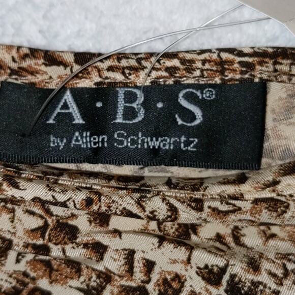 ABS by Allen Schwartz Off 5th Snake Print Pointed Skirt Size 10 - Picture 3 of 11